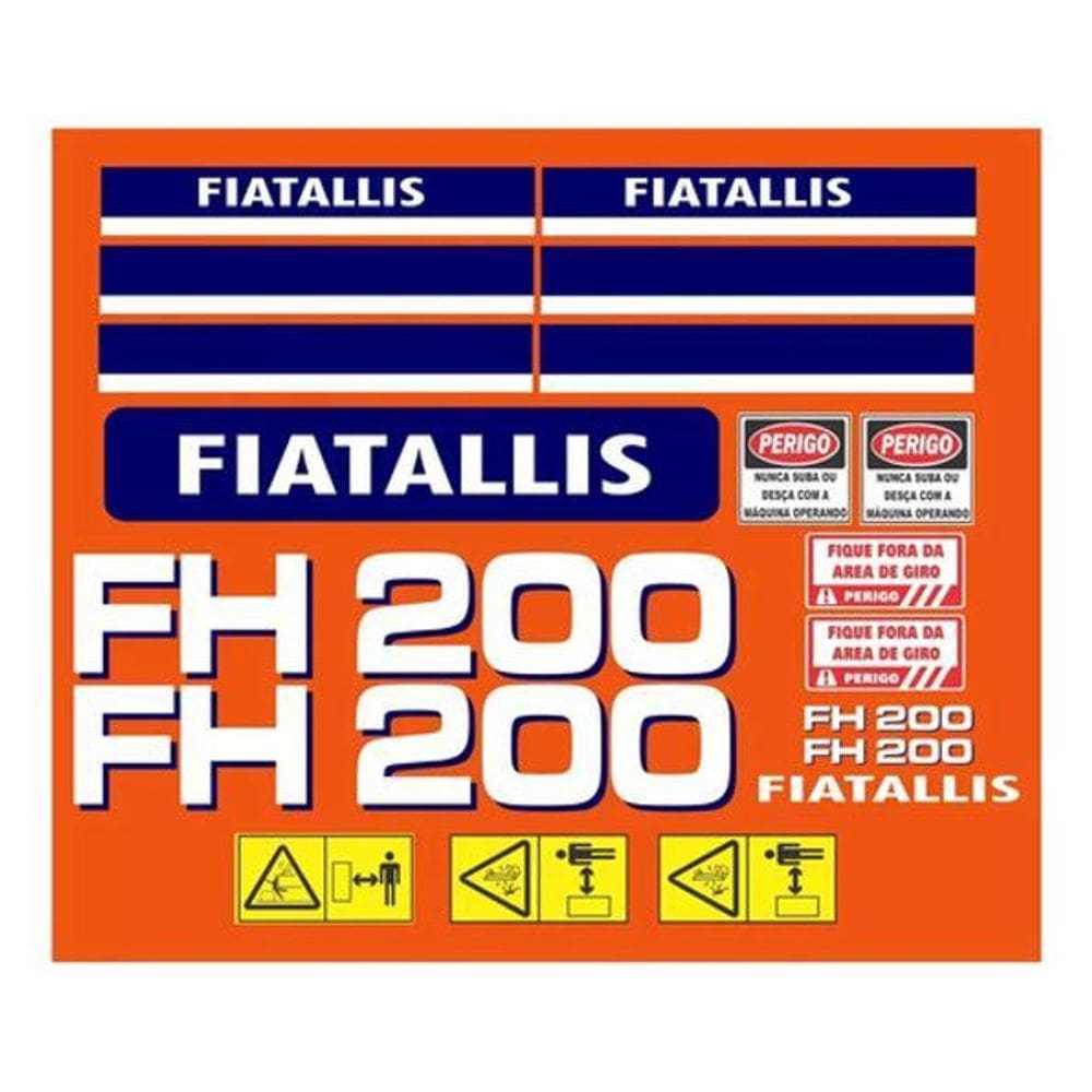 Kit Adesivos Fiatallis Fh 200