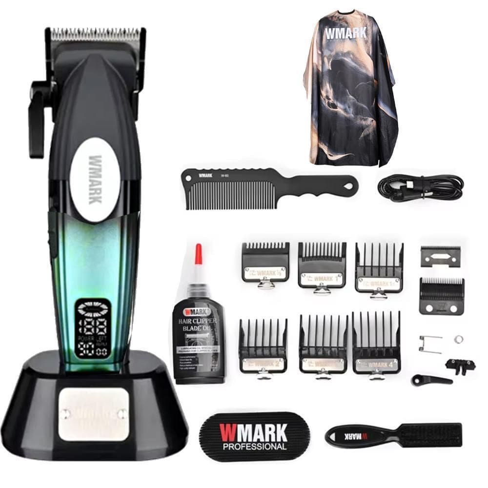 Maquina Corte Cabelo Ng 8038 Wmark Profissional Azul