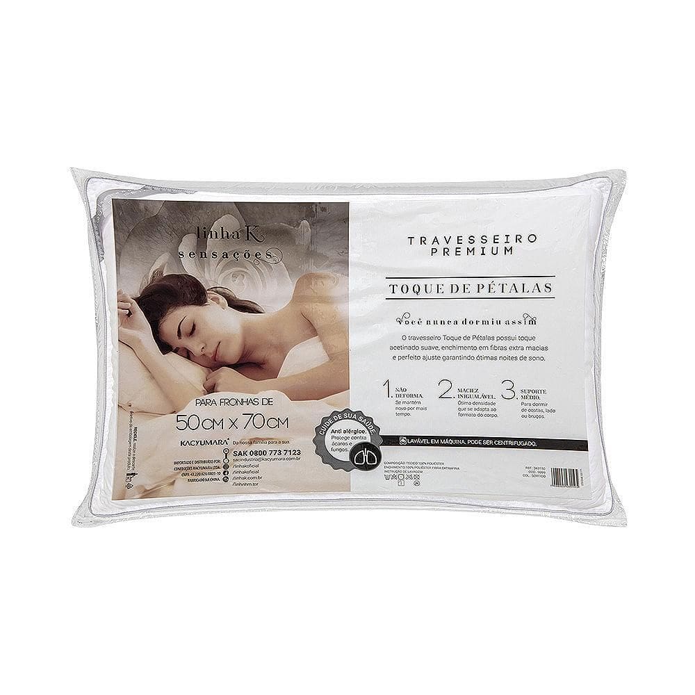 Travesseiro Toque De Pétalas 50 X 90 - Kacyumara