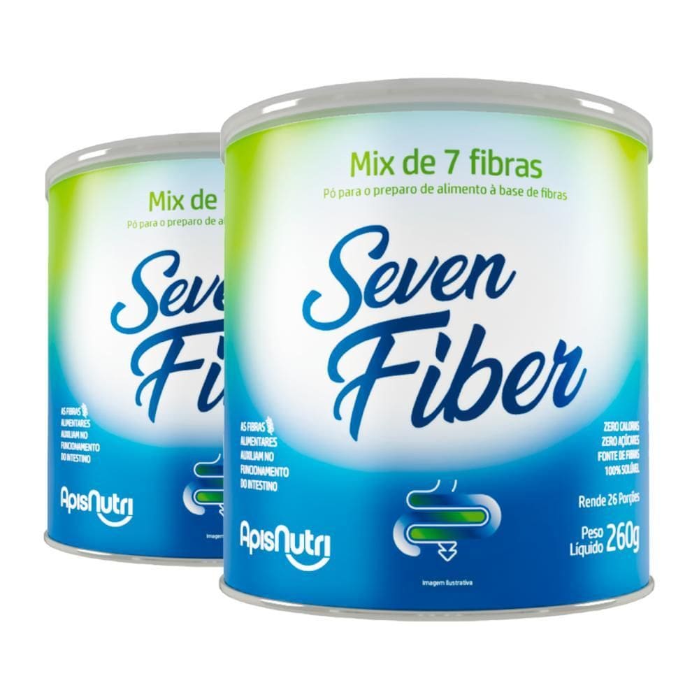 Kit 2 Seven Fiber Mix De Fibras Apisnutri 260G