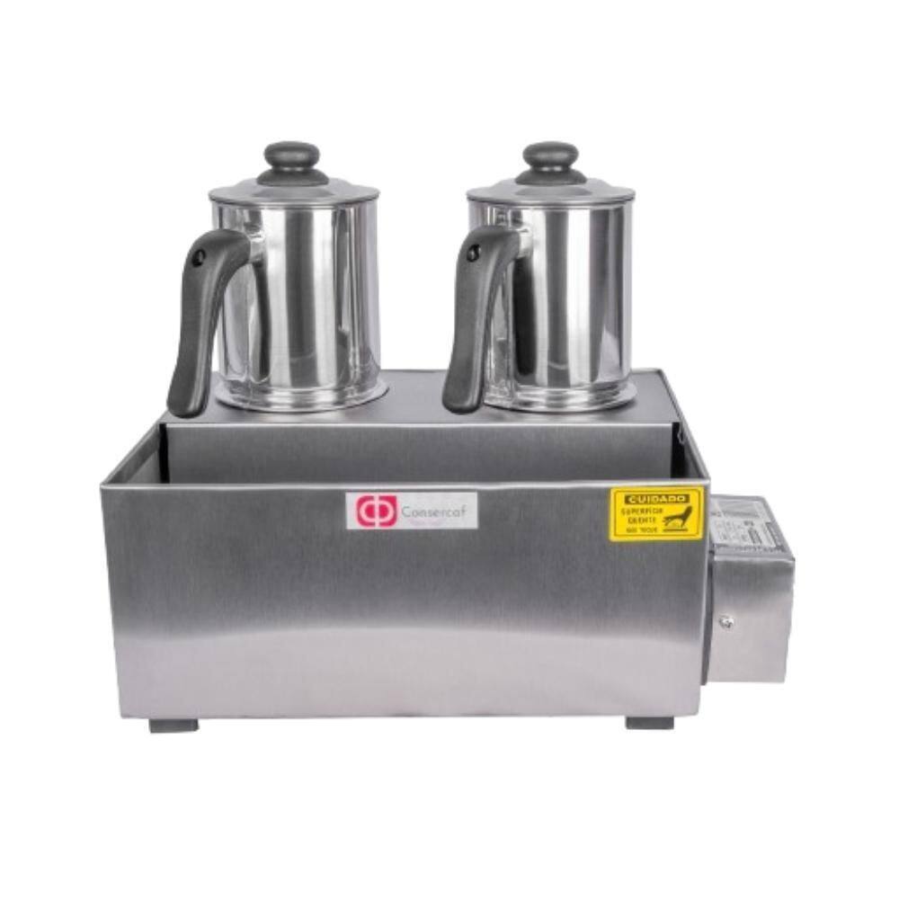 Esterilizador 2 Bules Café E Leite Inox Automático Consercaf