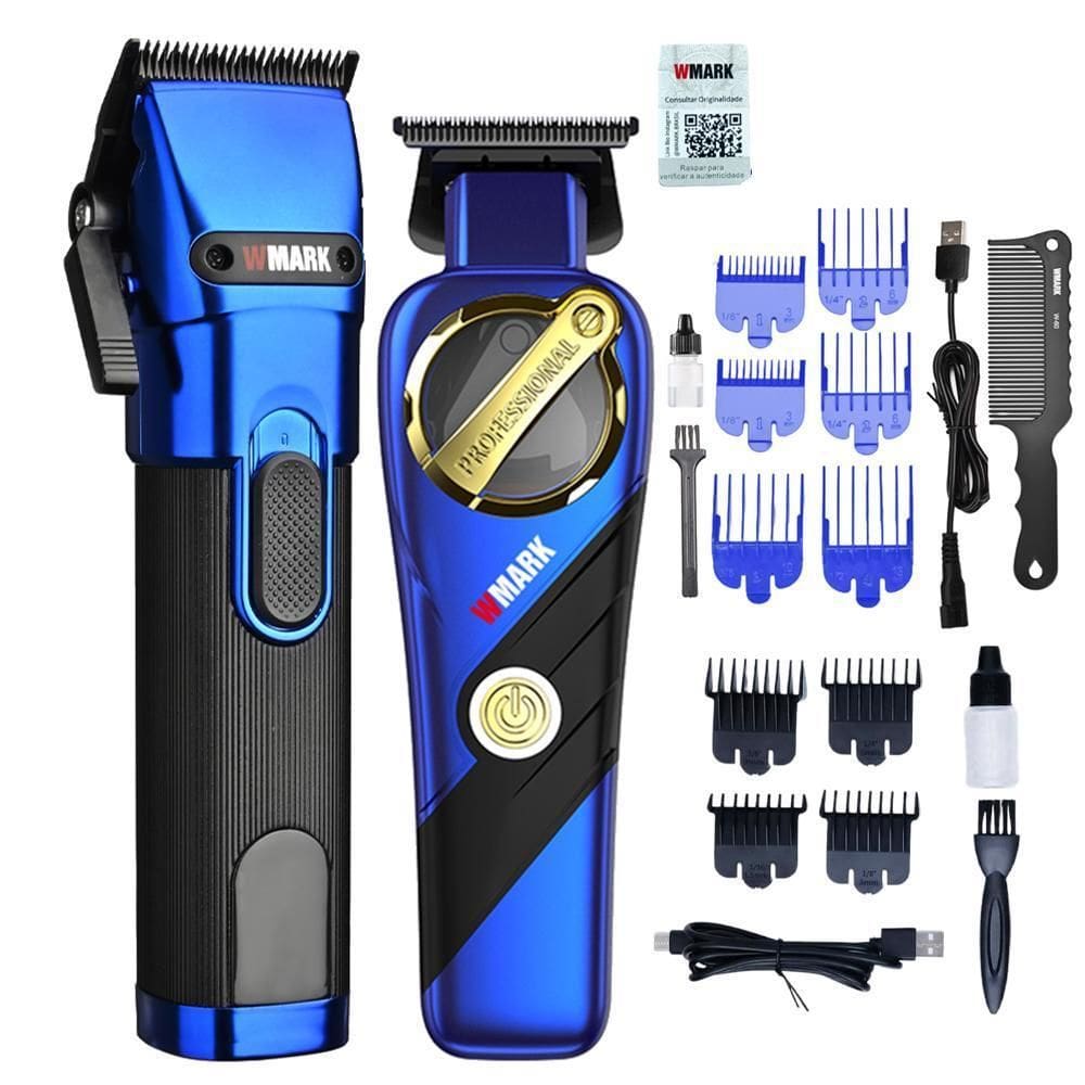 Kit 2 Wmark Corte Ng121 Acabamento Ng 9213 Azul Profissional