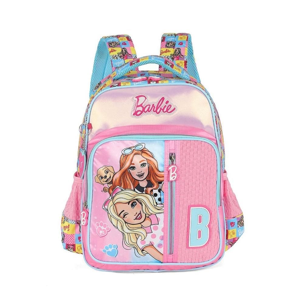 Mochila de Costas Luxcel Barbie Pet e Friend Rosa