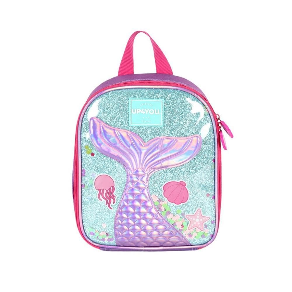 Lancheira Escolar Luxcel Up4You Sereia Fundo do Mar Roxo