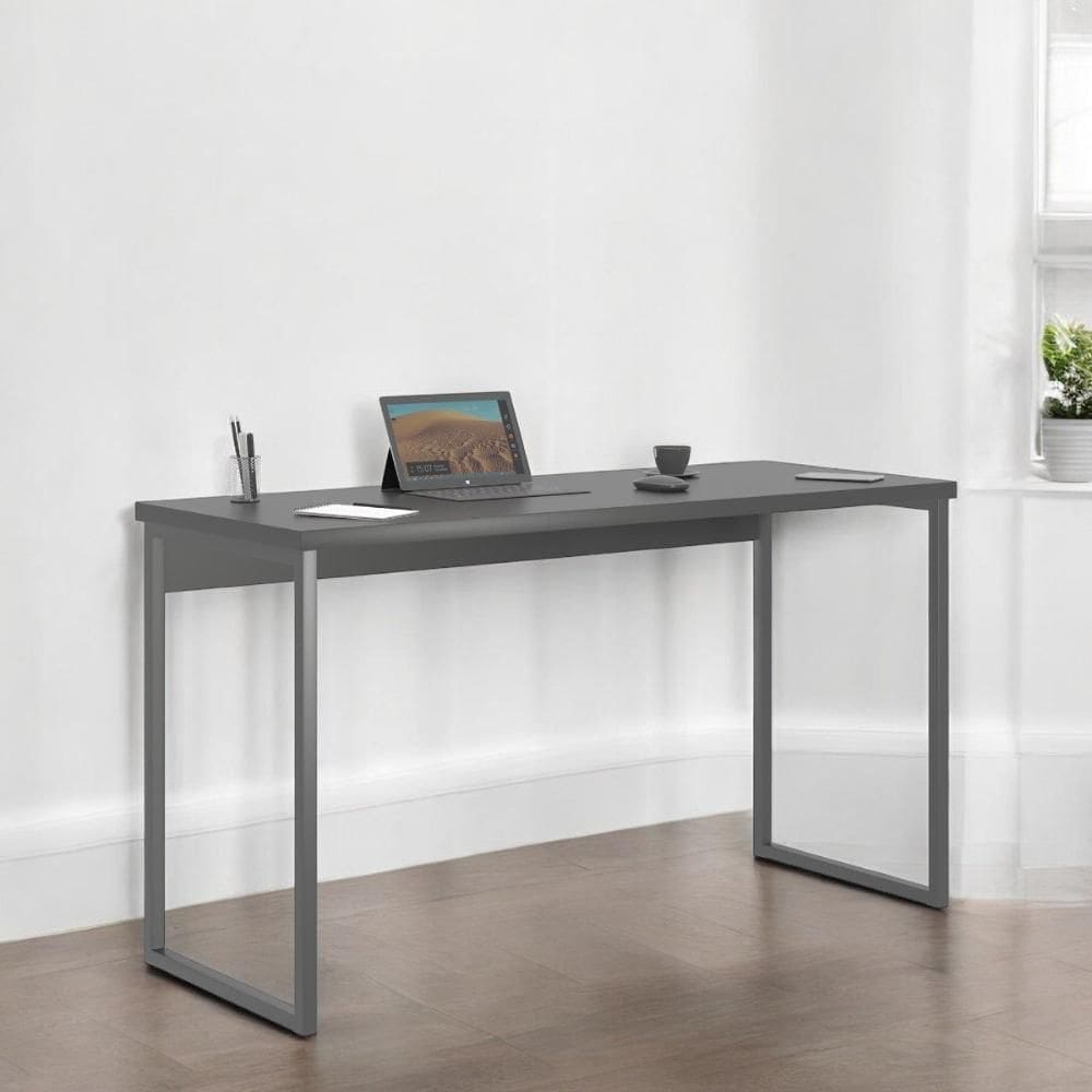 Mesa Home Office Escrivaninha Shine 1,36 Preta