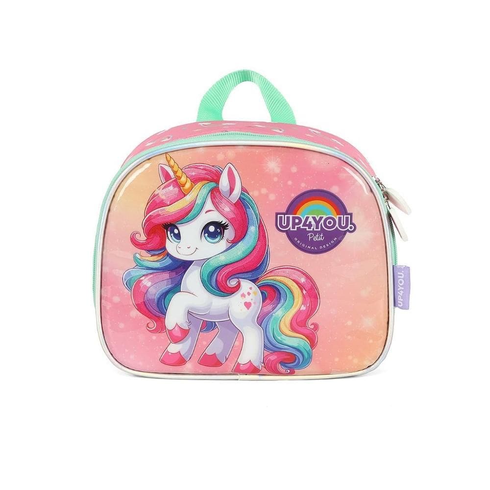 Lancheira Escolar Luxcel Up4You Unicórnio Rosa e Lilás