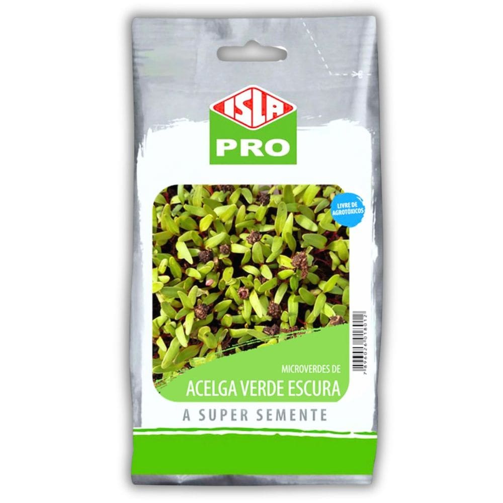 Sementes Microverdes Acelga Verde Escura (100g) ISLA