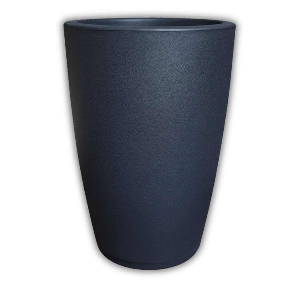 Vaso Cone Com Prato (30x45) Cor Carvão OVASO