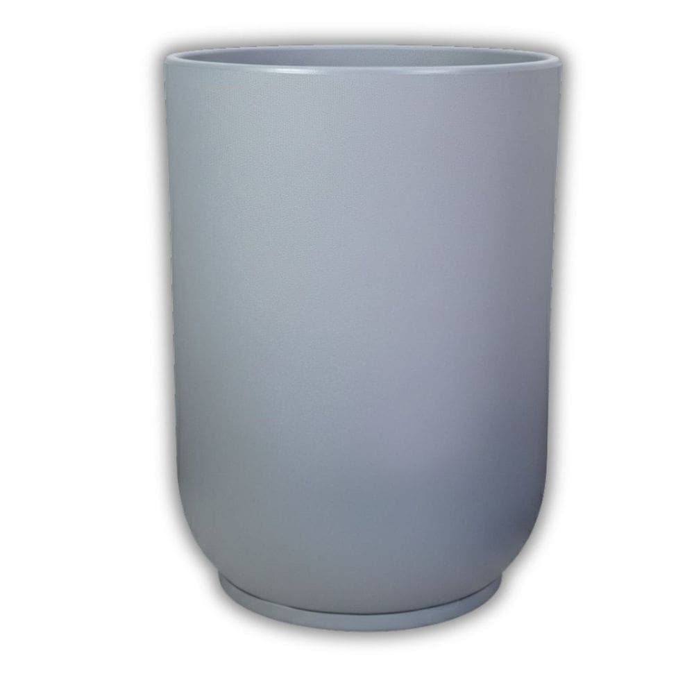 Vaso Cilindro Com Prato (40x53) Cor Cimento OVASO