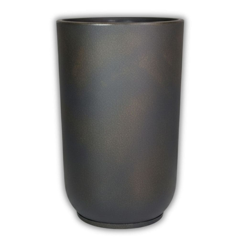 Vaso Cilindro Com Prato (43x67) Cor Café OVASO