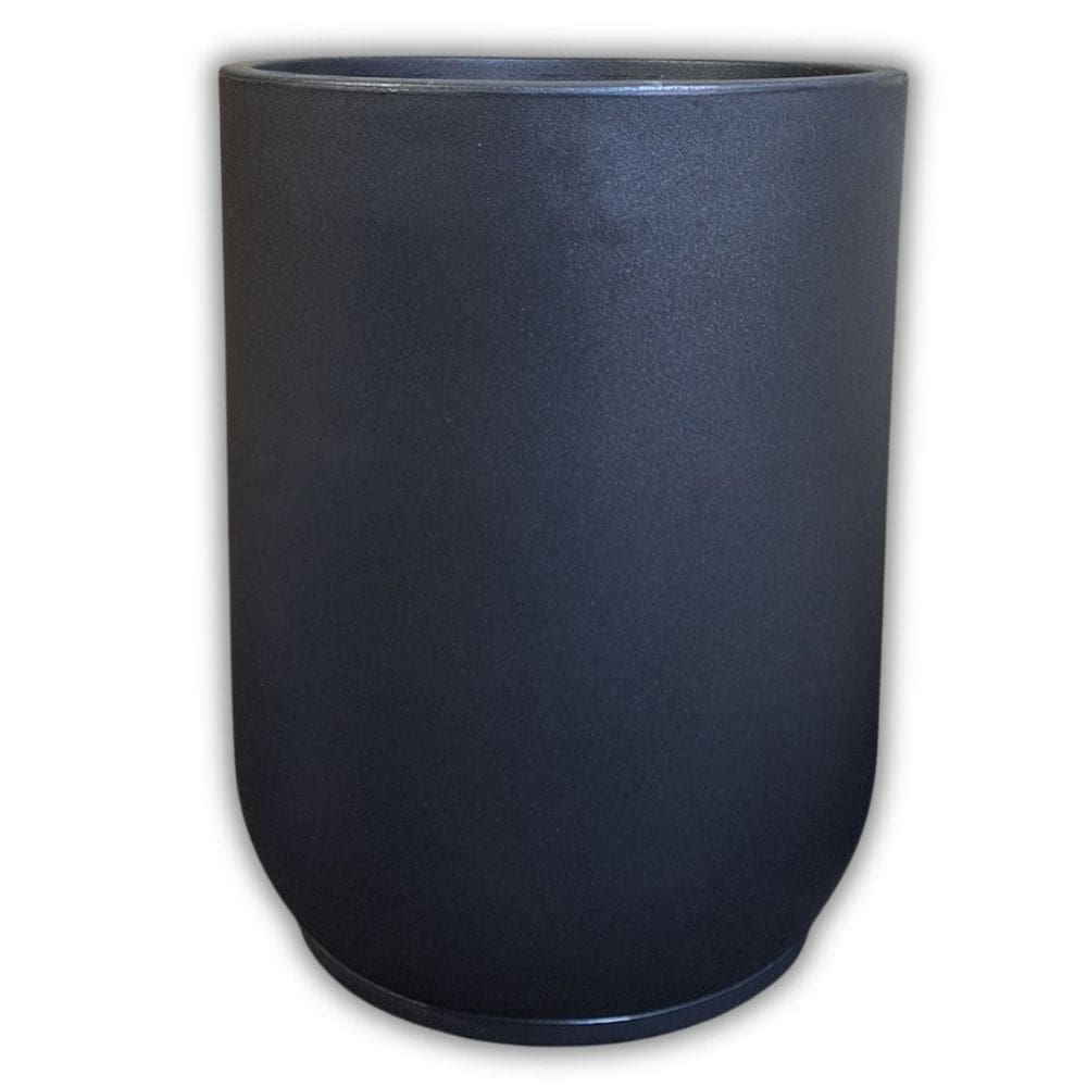 Vaso Cilindro Com Prato (40x53) Cor Carvão OVASO