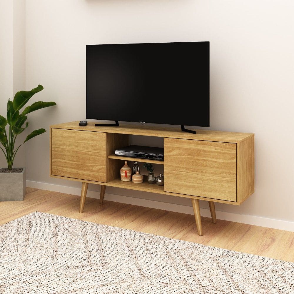 Rack para TV até 50 Polegadas 2 Portas 2 Nichos R1464 Tecnomobili