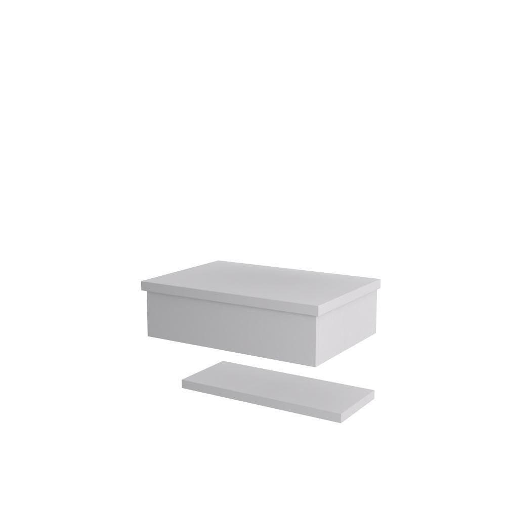 Bancada Metropole 605w 60cm Com Prateleira Branco Chess