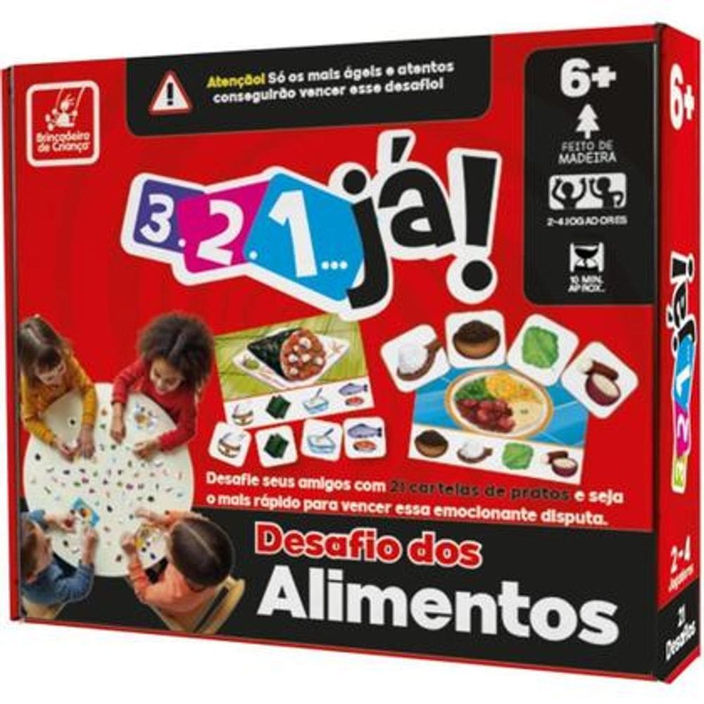 Jogo Educativo Desafio Dos Alimentos - BRINC. DE CRIANCA