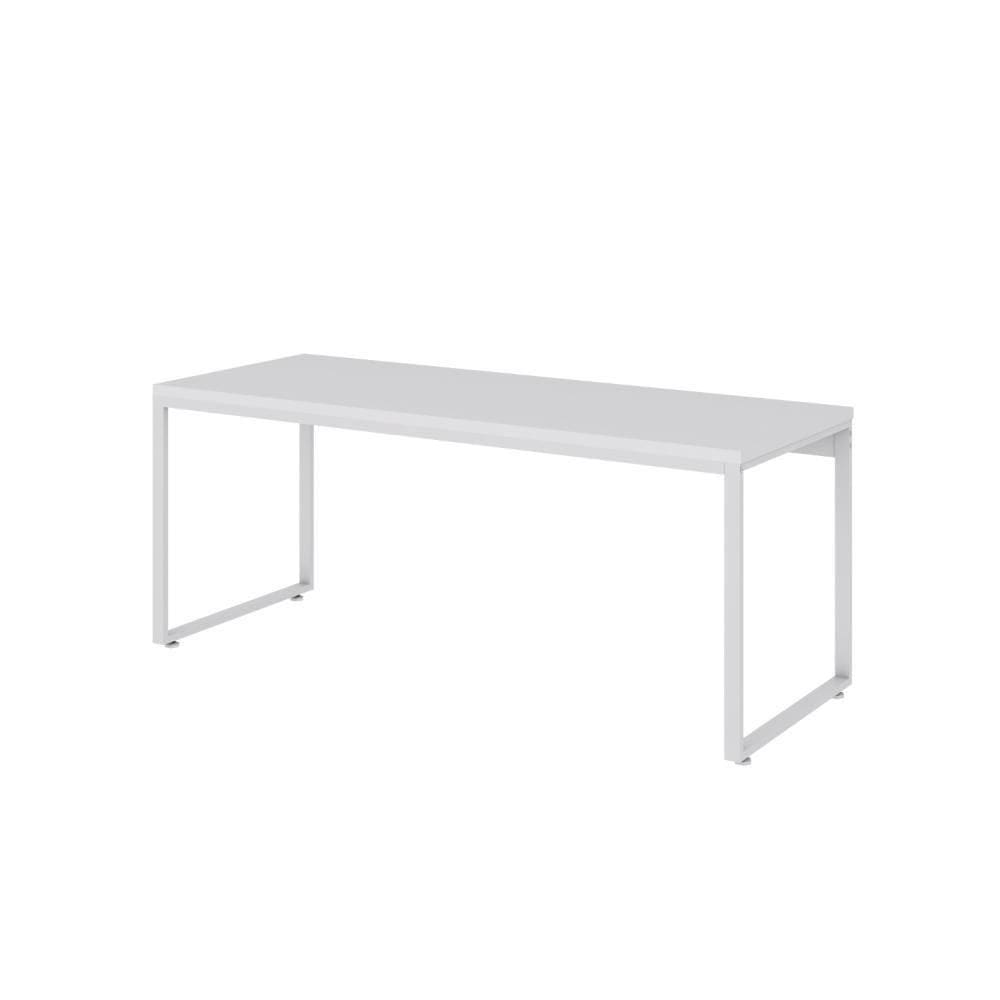 Mesa Kuadra Diretor 180x70x75cm Branco Chess - Est. Branca