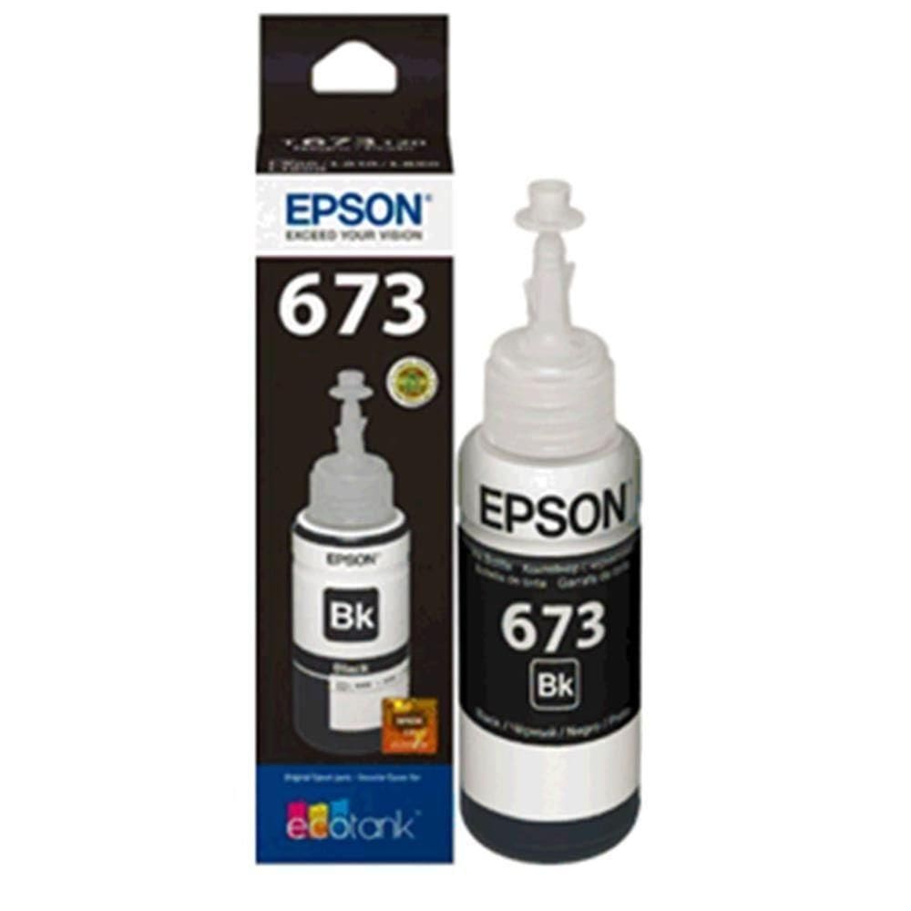 Refil De Tinta Epson Preto 70ml - T673120-al