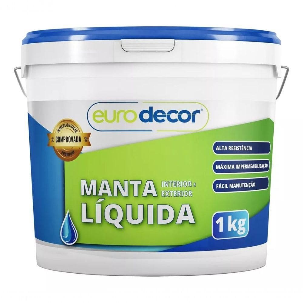 Manta Líquida 1kg Contra Infiltração Trincas Fissuras Branco