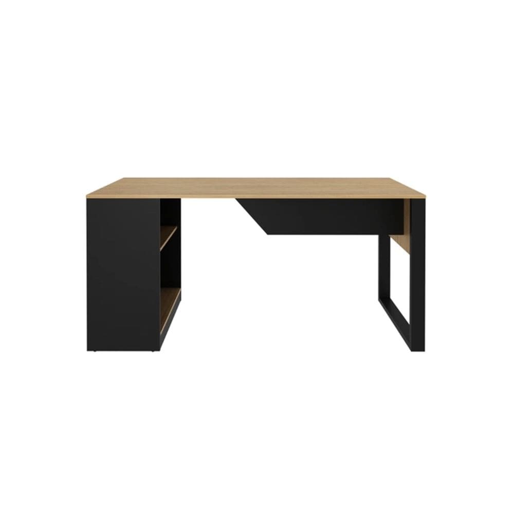 Mesa de Escritório Tecnomobili ME4182.0001 Amêndoa/Preto