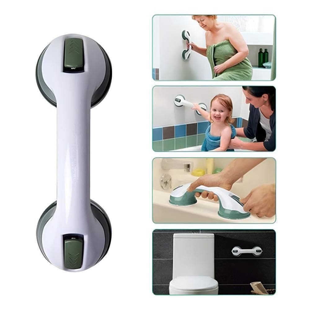 Barra Alca Suporte De Apoio Banheiro Deficiente Banho Idoso Portatil Viagem Com Ventosa Removivel