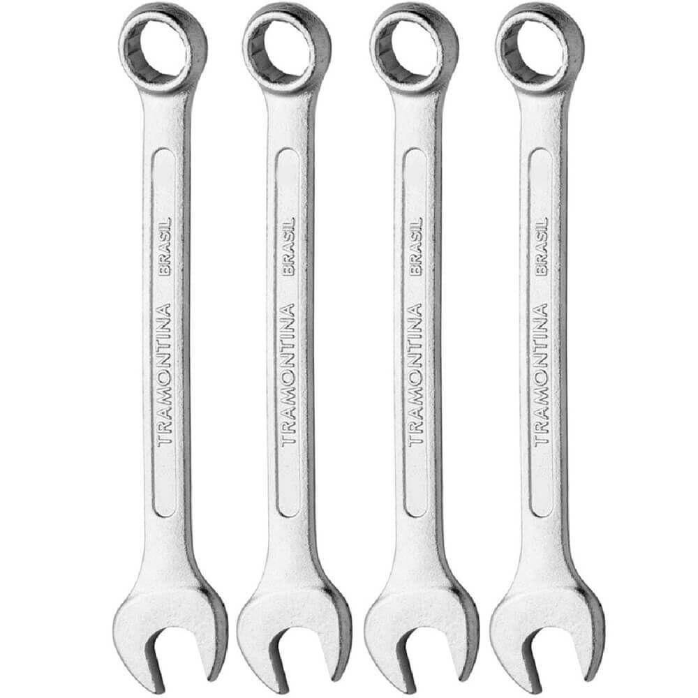 Jogo De Chaves Combinadas Em Aço Especial Com 4 Peças - 43408148 - Tramontina Jogo Chaves Combinadas 4pcs Tramontina