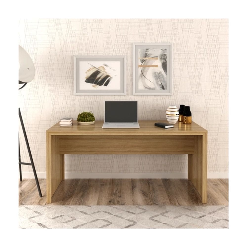 Mesa de Escritório Tecnomobili ME4109.0003 Amêndoa