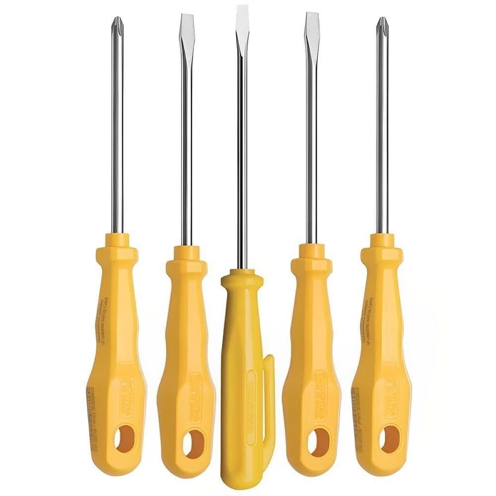Jogo De Chaves De Fenda E Philips Amarelo Com 6 Peças - 41516506 - Tramontina Jogo De Chaves De Fenda 06pcs Tramontina