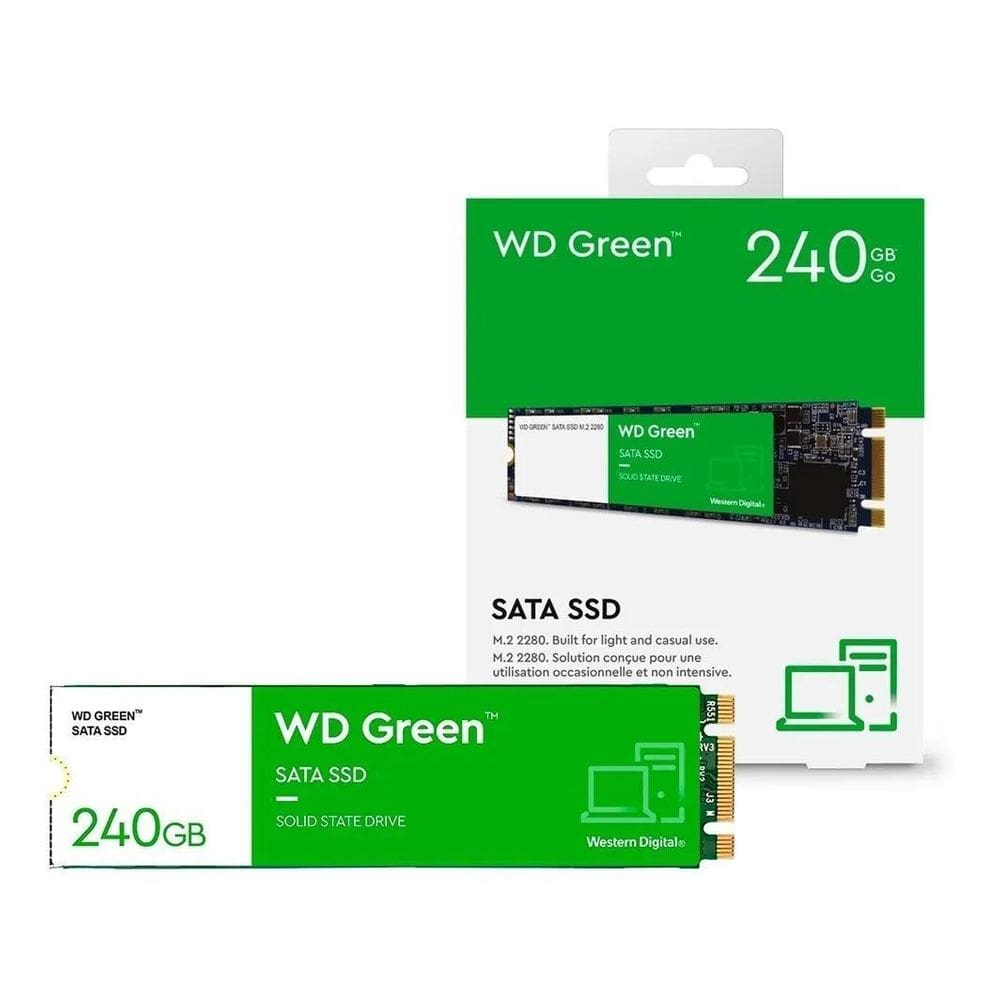 Ssd M.2 2280 Sata 240Gb Wd Green Até 545 Mb/S Wds240G3G0B