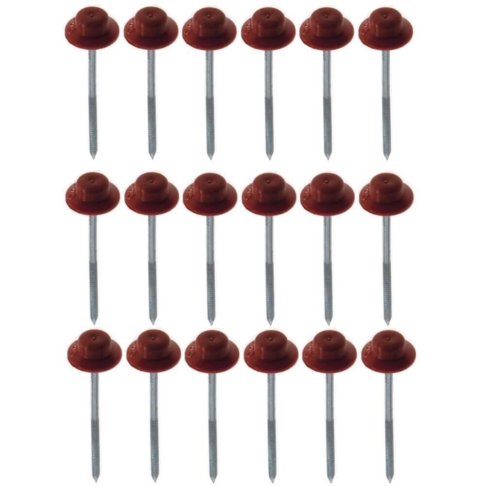 Prego Fácil Vermelho E Marrom Com 18 Unidades - Br107 - Onduline