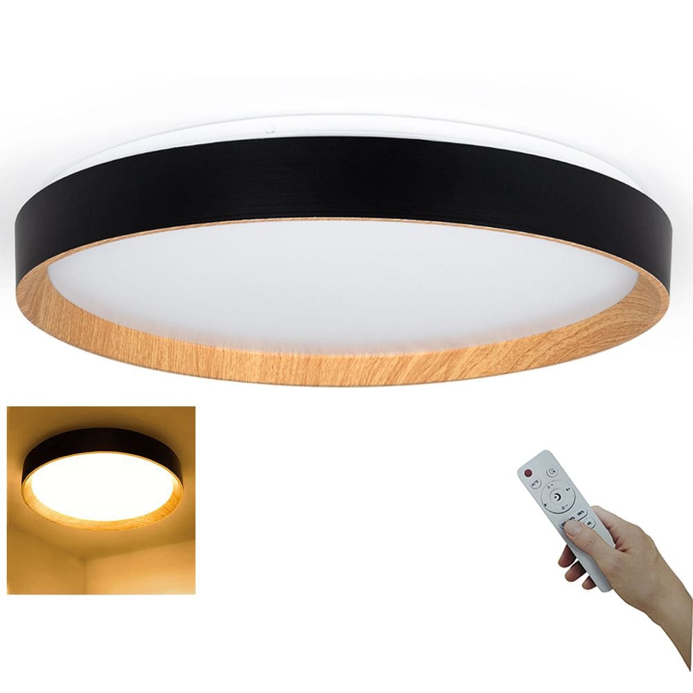 Luminaria Plafon LED 3 Tons Controle Remoto Iluminaçao Comercial Residencial Moderno Decorativo Ambiente