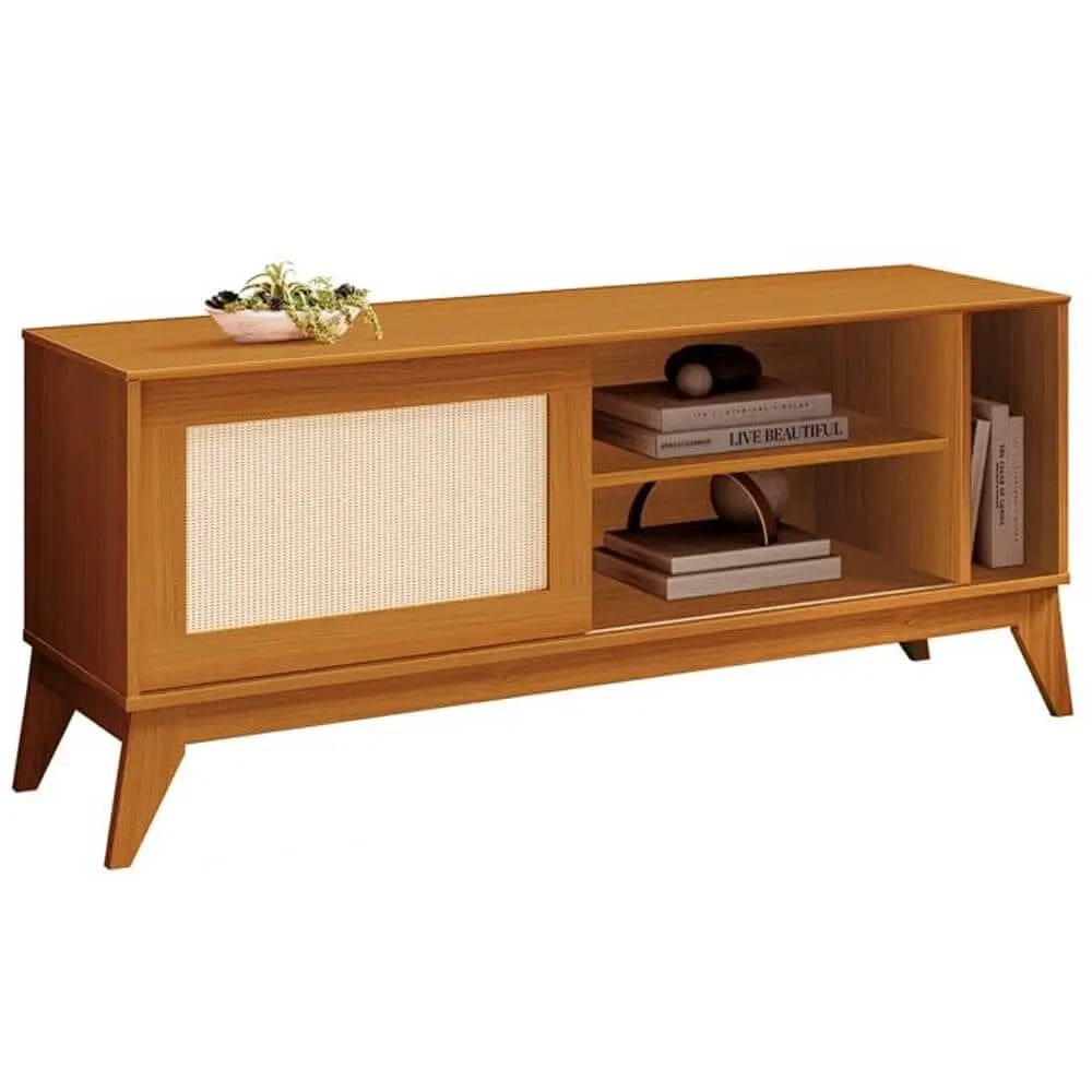 Rack Cayman para TV até 55 Polegadas 1 Porta EDN Cor Cedro