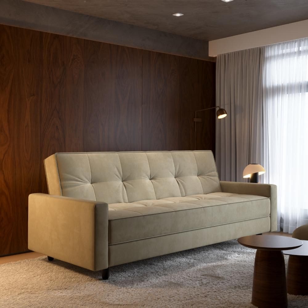 Sofá-cama Nice  4 Lugares  Suede 204cm