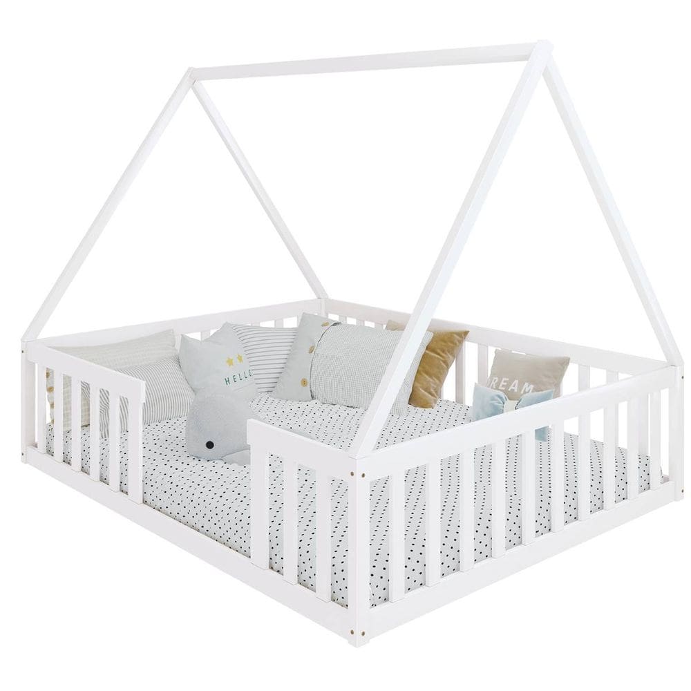 Cama Queen Montessoriana Valentina Branco