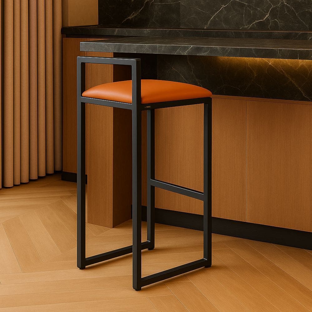 Banqueta Industrial Alta Sala Jantar Bar Bancada Cozinha