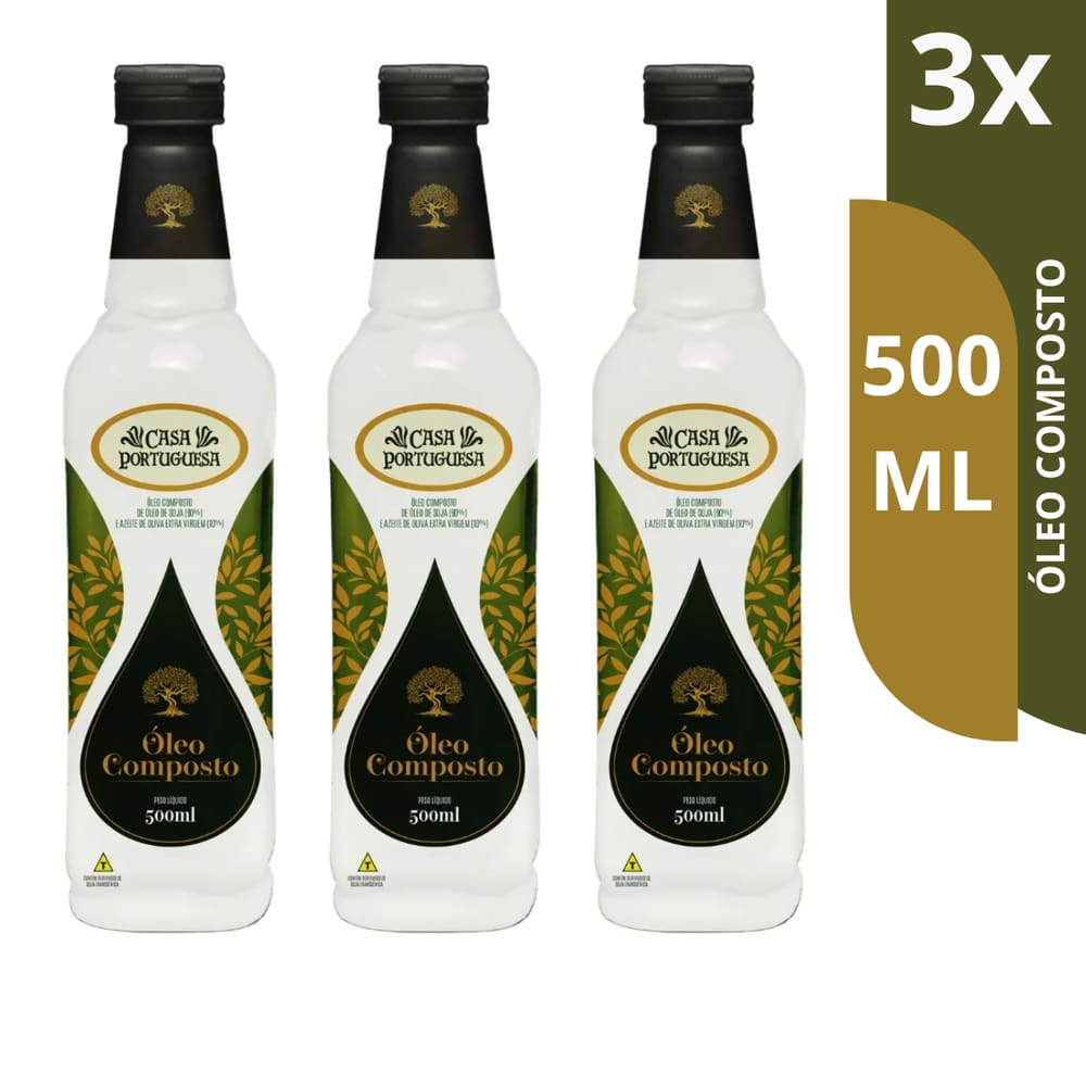 Óleo Composto Casa Portuguesa 500ml kit com 3