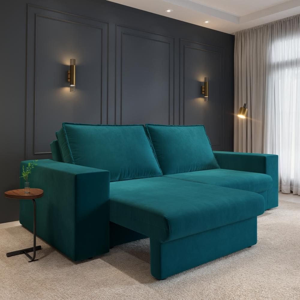 Sofá Capri 2 lugares Suede 160cm