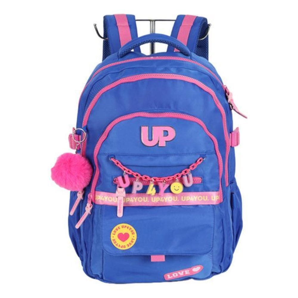 Mochila Costas Notebook 4 Bolsos E Chaveiro  Up4You