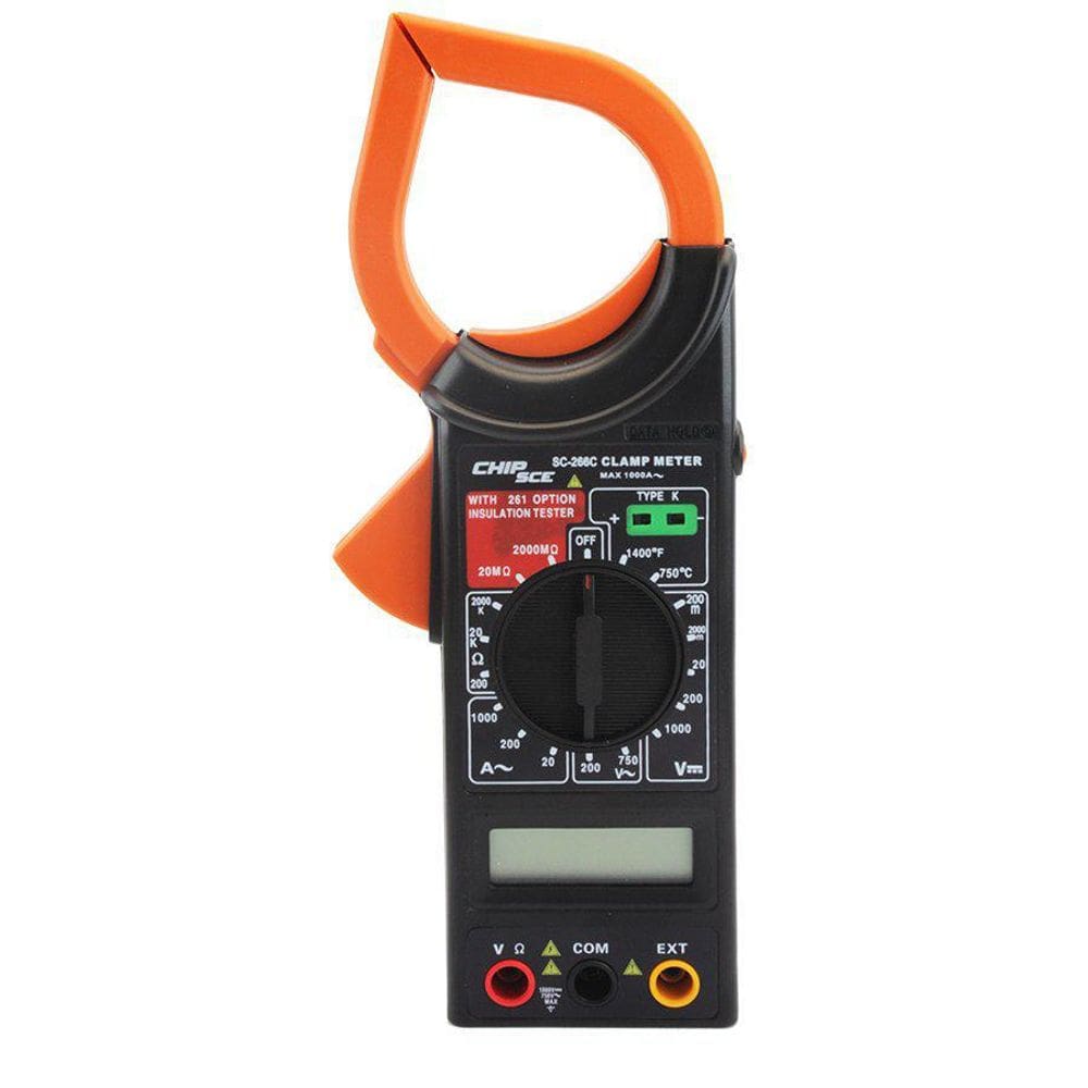 Alicate Amperimetro Multimetro Digital E Medidor Temperatura