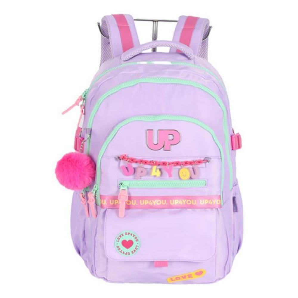 Mochila Costas Notebook 4 Bolsos E Chaveiro Up4You