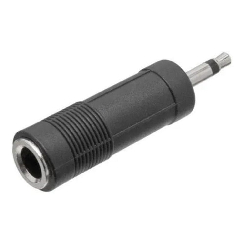 Adaptador P10 Fêmea para P2 Macho - Plástico e Latão