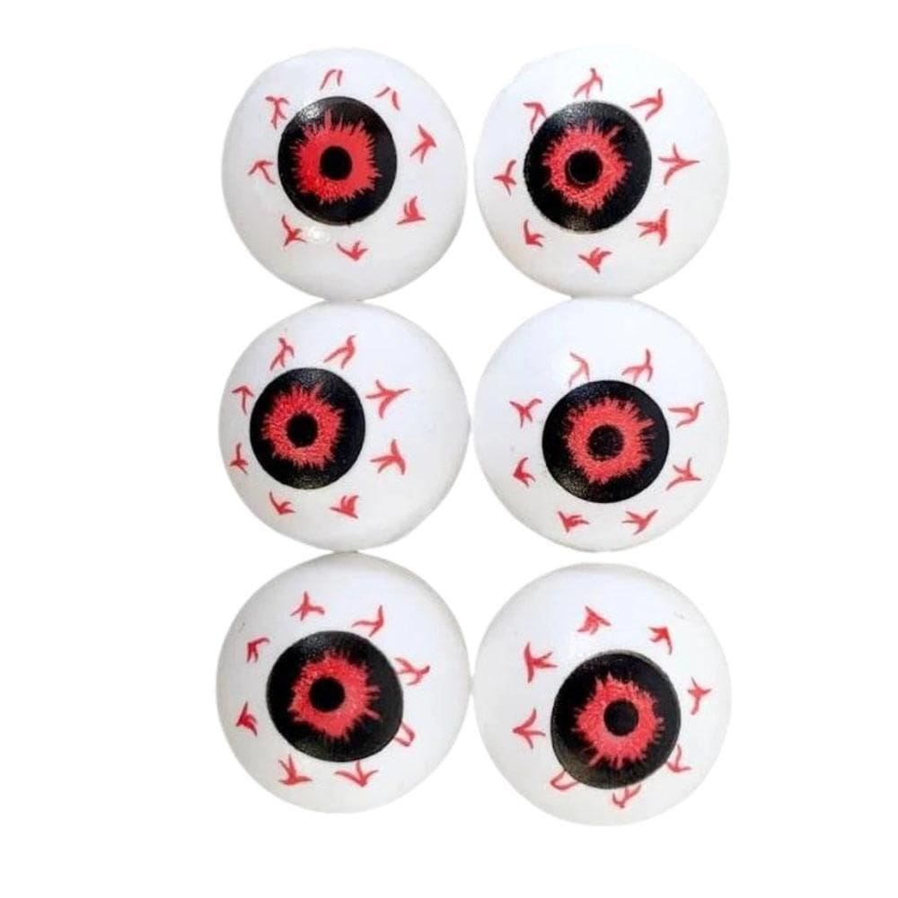 Mini Olhos Halloween Decoração Pacote Com 6Und
