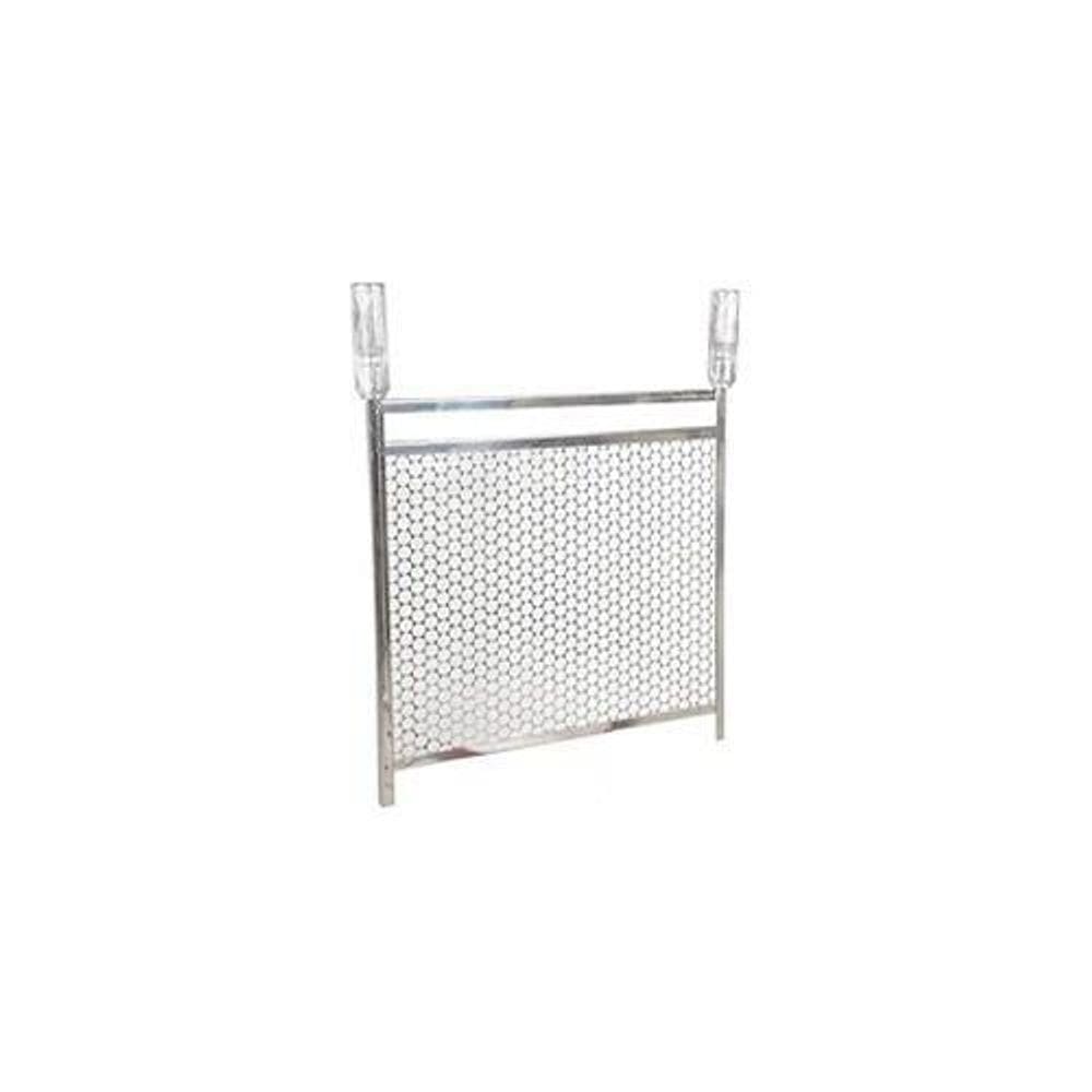 Grelha Inox Tela Moeda 2,5mm - Cabo em Alumínio - 48x40cm