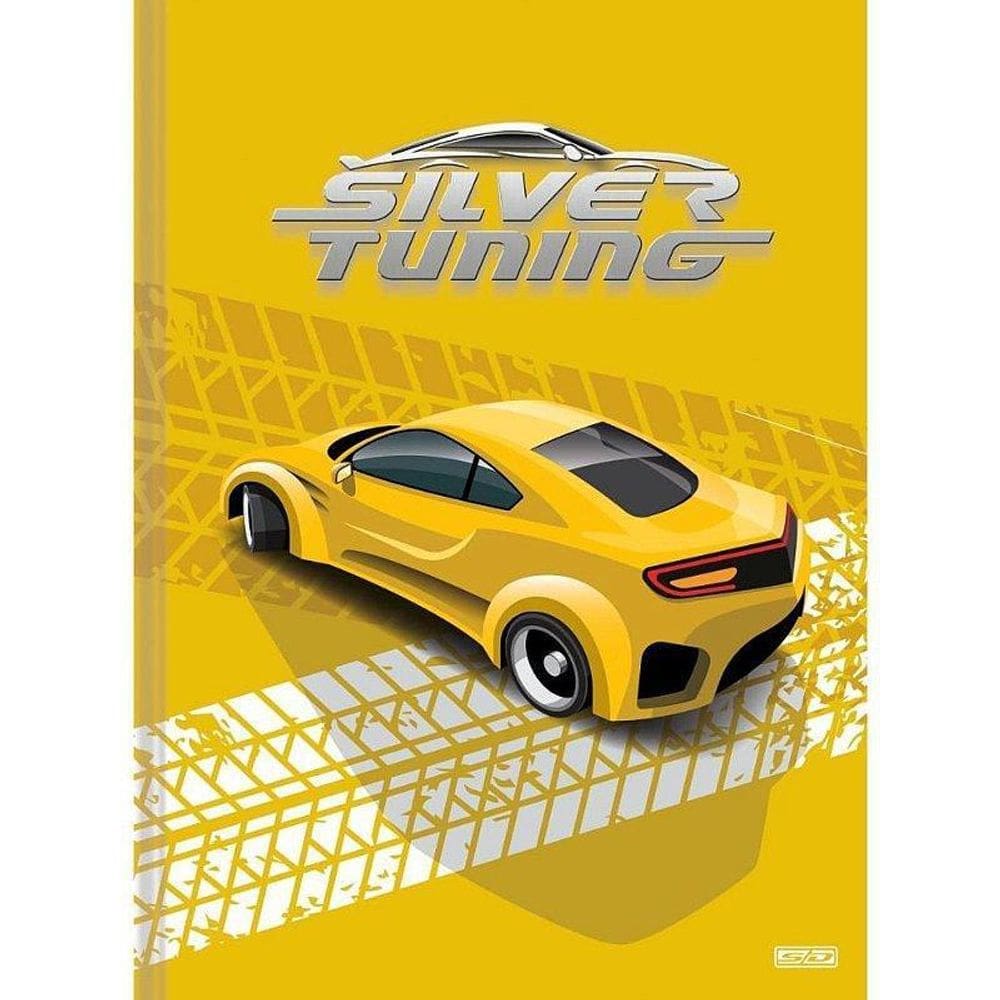 Caderno Capa Dura Silver Tuning - SEM PAUTAS 200x275mm