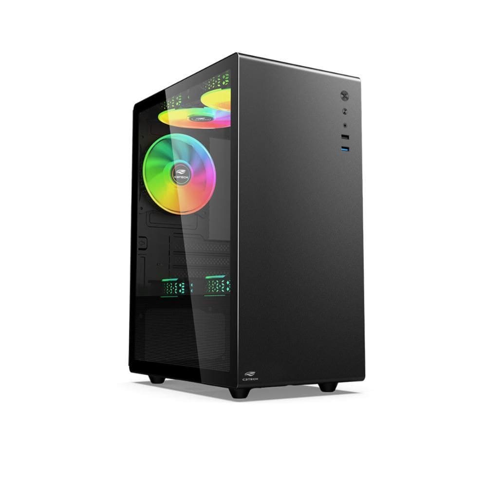 Gabinete Gamer C3Tech - Usb 3.0 - M-Atx - Preto - Mt-G200Bk