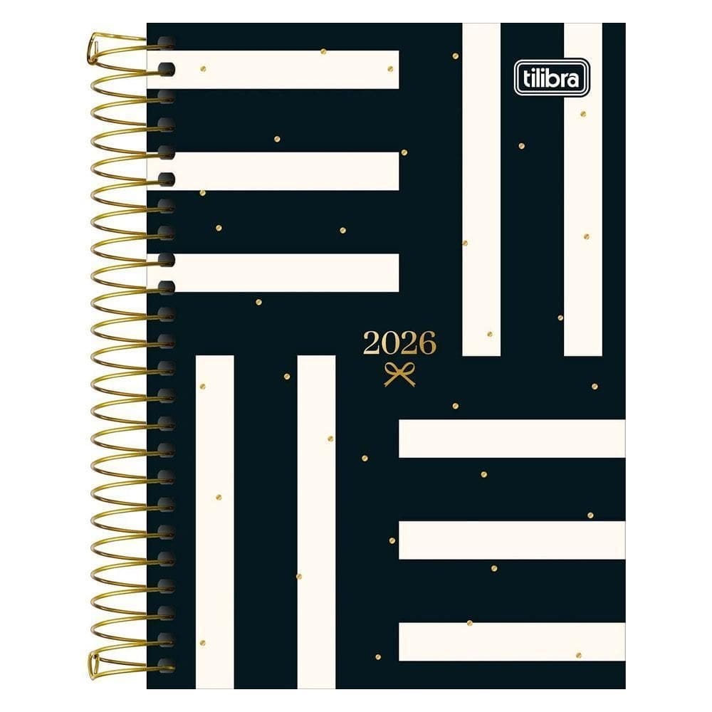 Agenda Diária 2026 Espiral M5 West Village Listras Tilibra