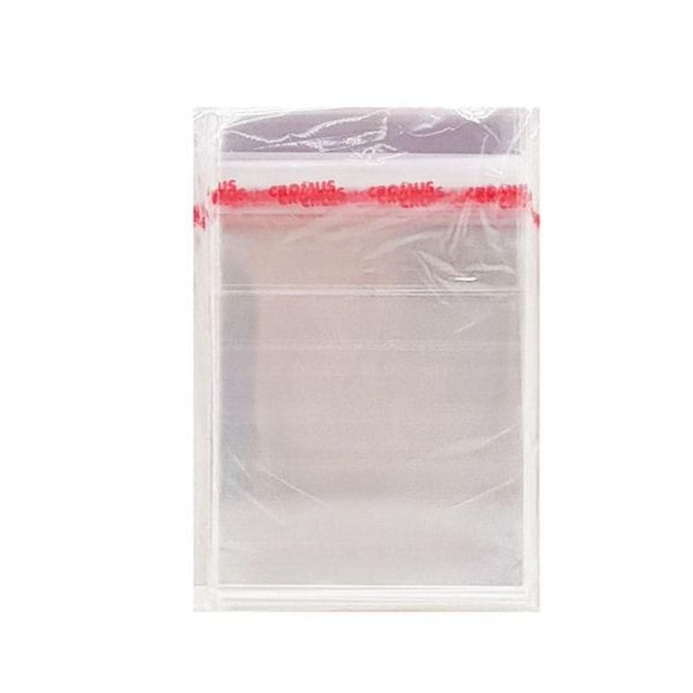 Saco Presente Transparente Adesivado 05X05 Com 100 Unidades