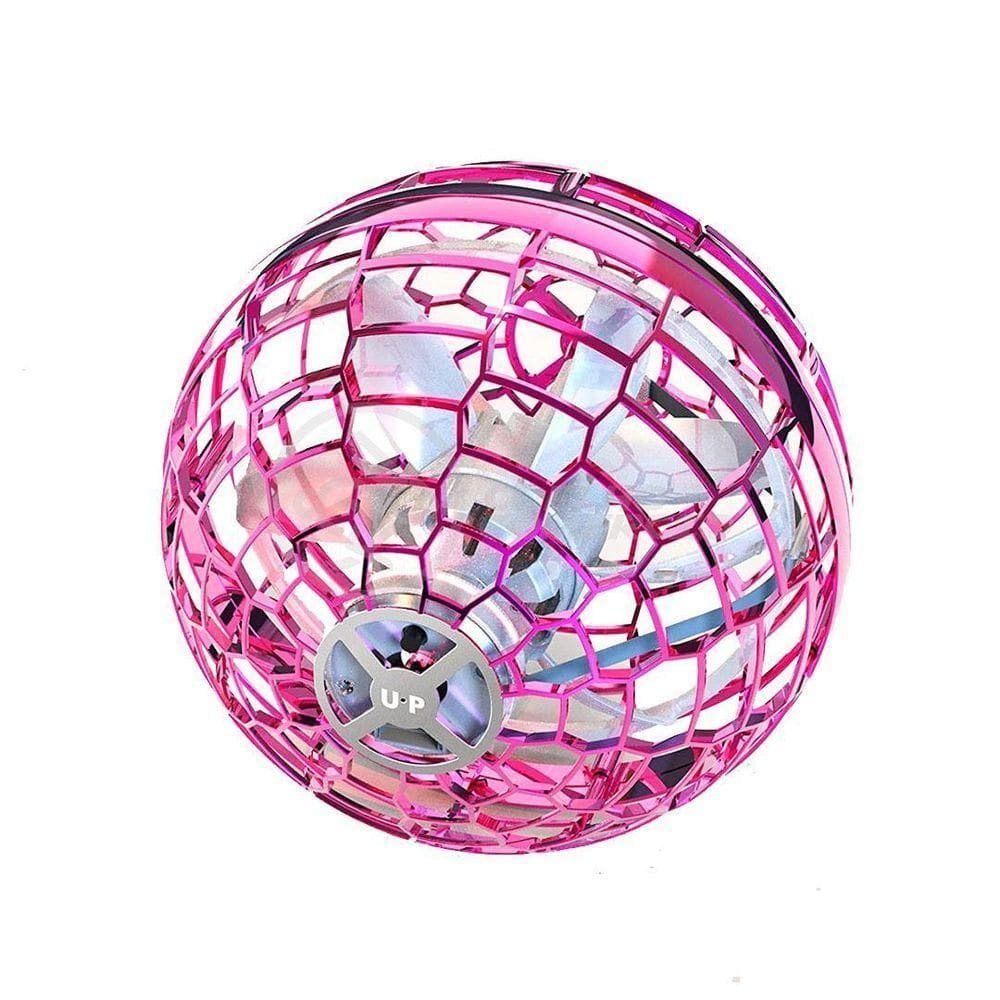 Bola Spinner Voadora Led Divertido Colorido Rgb - Rosa