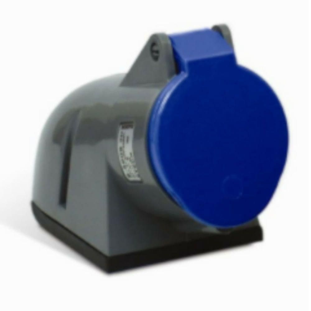 Tomada De Sobrepor 3p+t 32a 200-240v - S4209 - Steck Tom Sobrep.3p+t32a 220-240v Az 9h S-4209 Steck