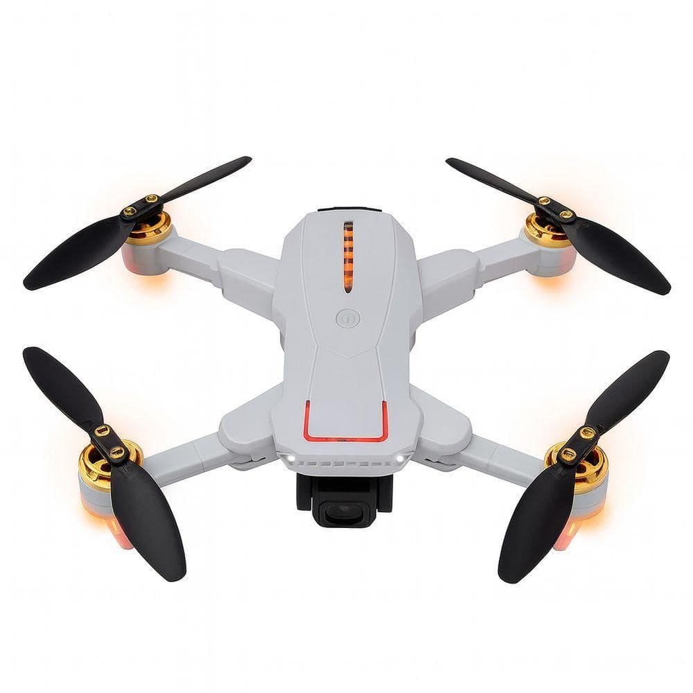 Drone S108 Pro Dobrável Câmera Hd-4k Controle Com Tela Automático E Bateria Extra Alcance Até 120m