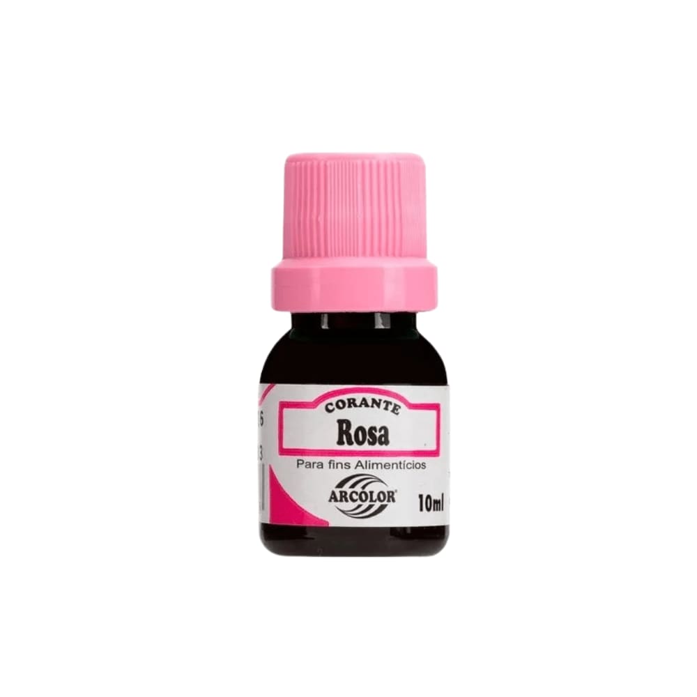 Corante Líquido Rosa com 10ml Arcolor