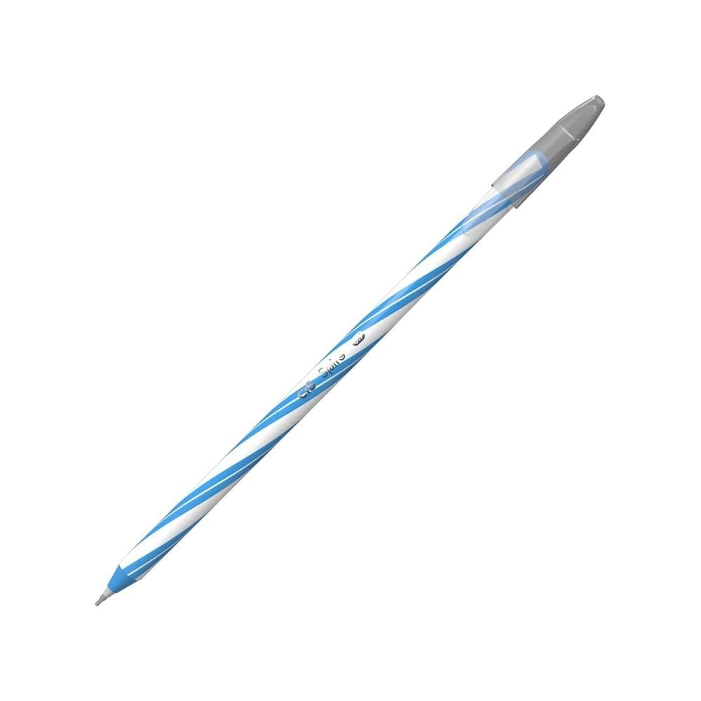 Caneta Gel Spiro 0.7mm Azul Claro CiS Vibrante Colorida Fina Escolar Aula Redonda Cor Escrever Texto